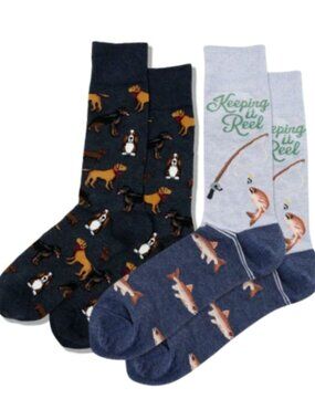 Men's HOTSOX Crew Sock Bundle | Fun Patterns | Mix & Match | NWT
